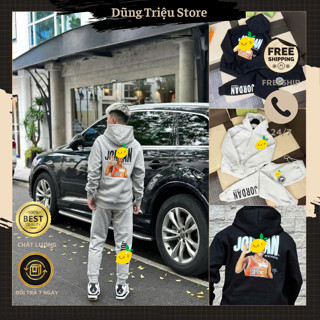 Bộ Nỉ Hoodie Nam Cao Cấp In Hình Siêu Đẹp - Bộ Nỉ Nam Boy Phố In Logo Cực Chất