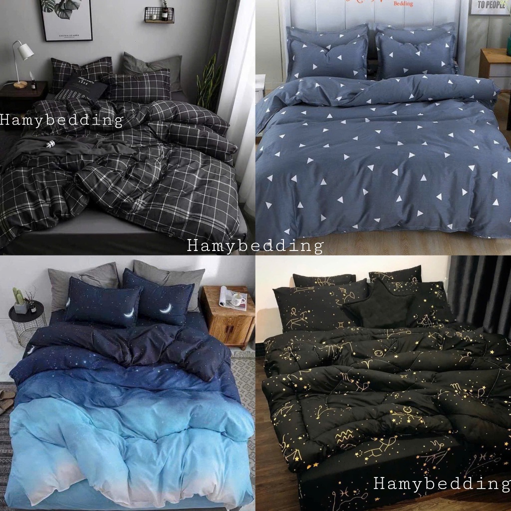 Bộ 5 món chăn phao ga gối poly cotton chăn bông dày , được chọn mẫu , đủ kích thước