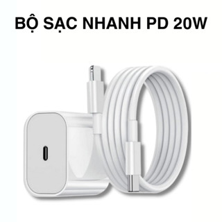 sạc nhanh P.D 20.W gồm củ sạc cổng TypeC và dây sạc dành cho các dòng điện thoại an toàn ổn định SMILE SHOP