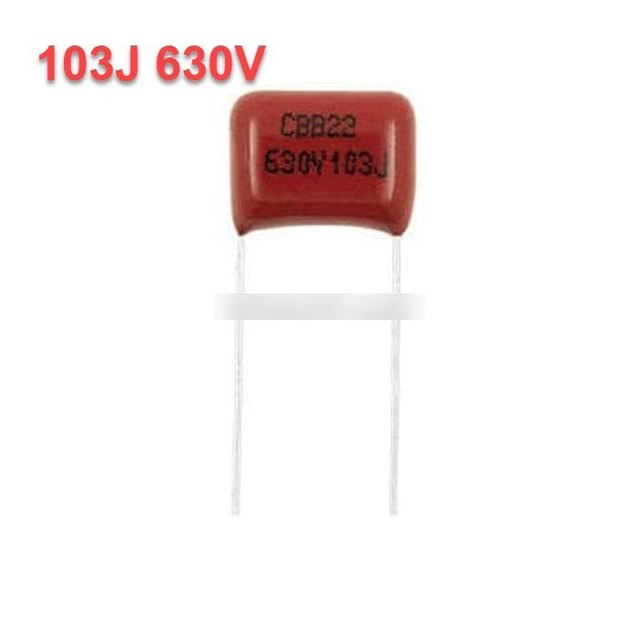 Túi 25 cái TỤ ĐỎ CBB22 CBB 103J 630V 630V 103 0.01UF - CF8
