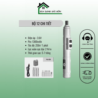 Máy vặn vít bắt siết bắn đinh ốc mini dùng pin bộ dụng cụ vít tô vít tua vít tuốc nơ dùng sửa laptop, máy tính