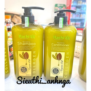 Cặp Dầu Gội-Xả HaChi 800Ml