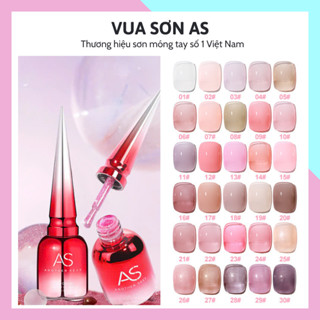 Sơn gel AS móng tay gel mẫu mới tone màu thạch các loại và nâu đất cam đất VUA SƠN AS mã CBT