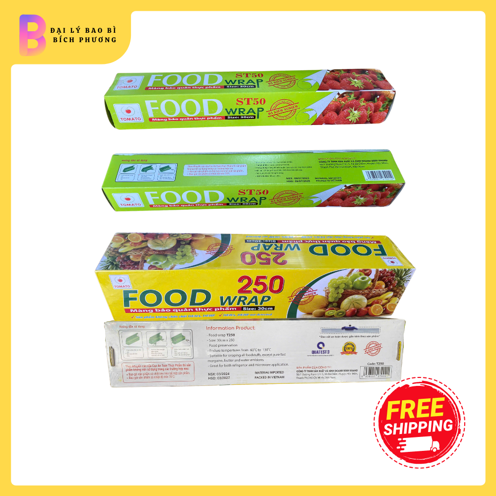 5 cuộn Màng bọc thực phẩm food wrap ST50 và R250
