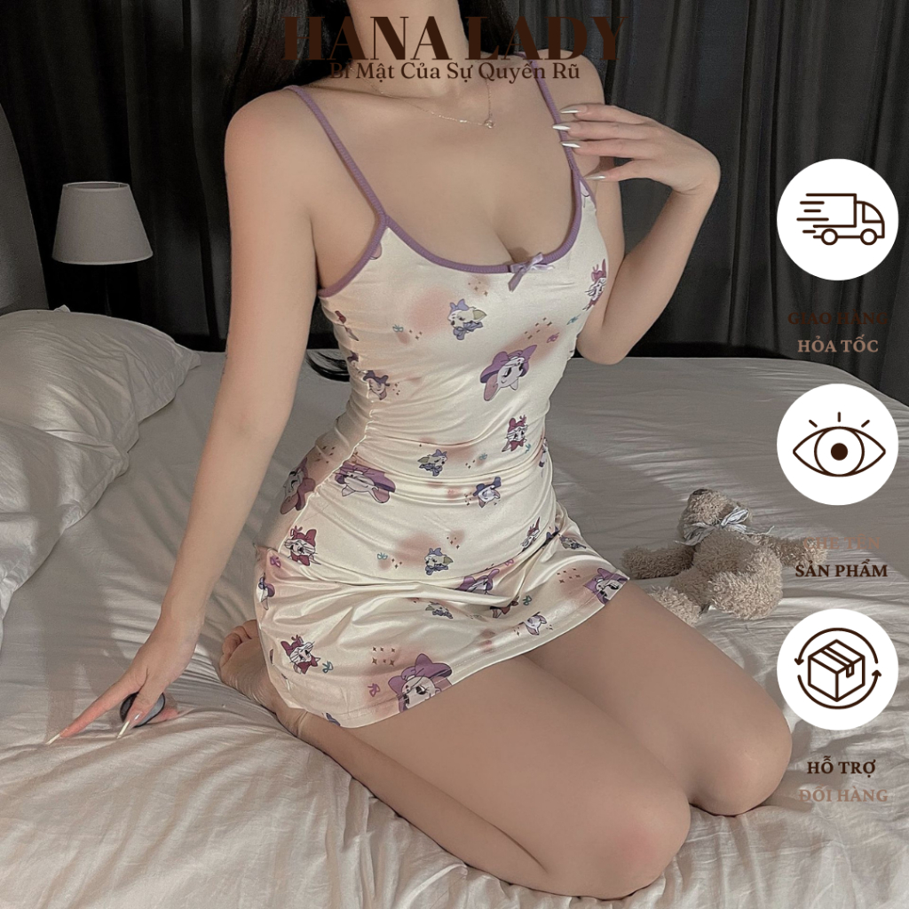 Váy Ngủ - Đầm Thun Mặc Nhà, Đi Chơi Họa Tiết Nàng Mèo Toodles Galore Dễ Thương VN596 | BigBuy360 - bigbuy360.vn