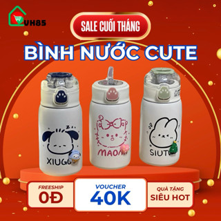  Bình Nước Giữ Nhiệt 400ml Thiết Kế Chân Gấu Dễ Thương - Bình Nước Cute Bằng Thép Không Gỉ 304 