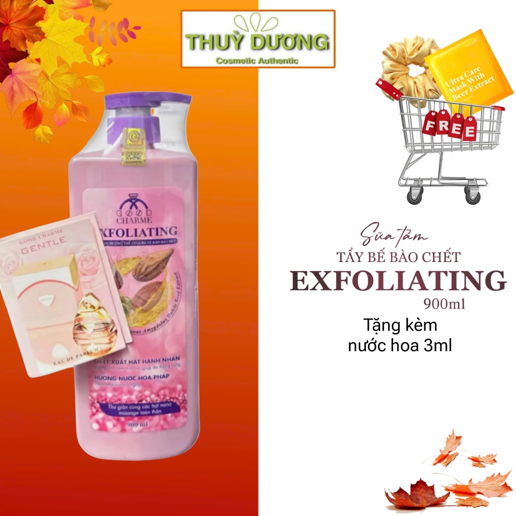 Sữa tắm dưỡng trắng nước hoa 900ml kèm nước hoa 3ml