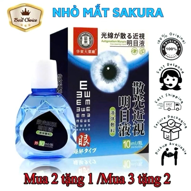 Nhỏ mắt Sakura, Keshi Nhật Bản Cải Thiện Tình Trạng Về Mắt 10ml