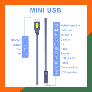 Cáp Mini USB cho máy ảnh, máy tính