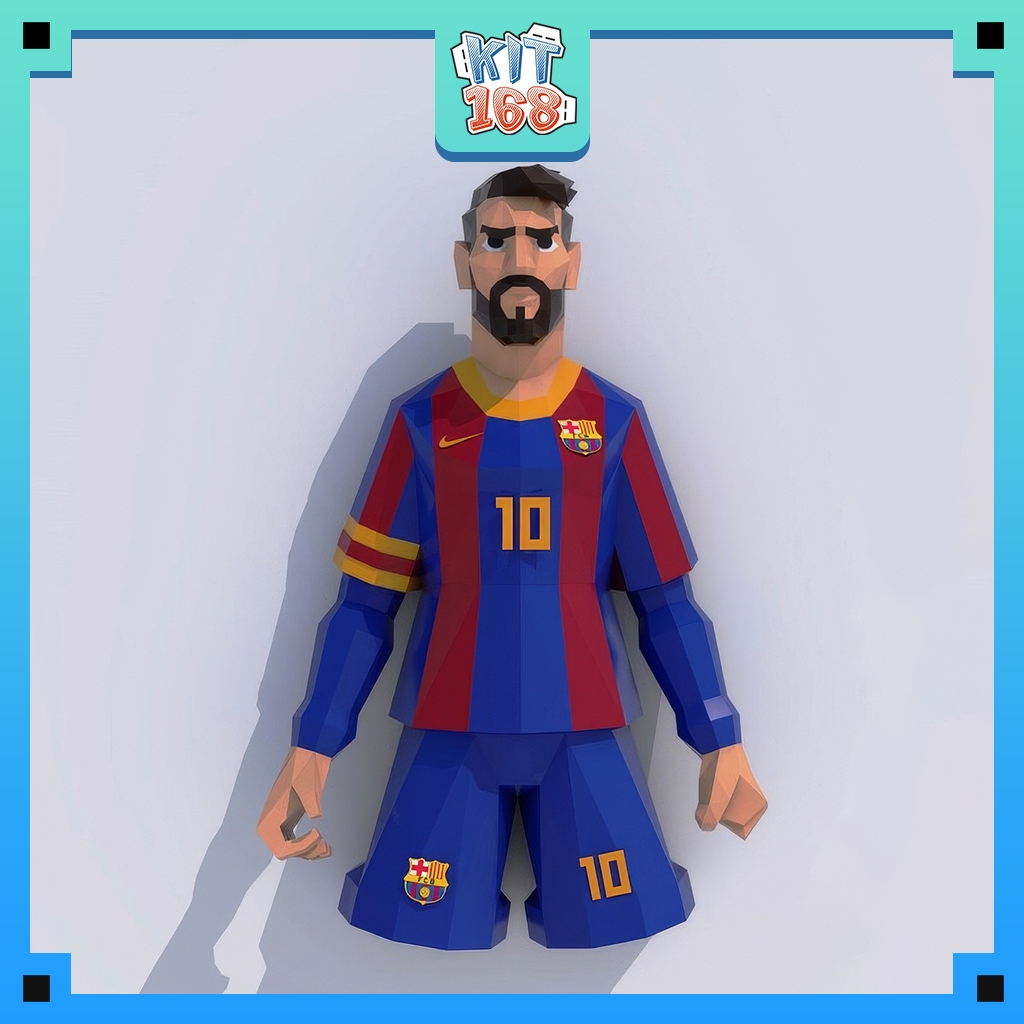 Mô hình giấy bóng đá Messi Barca