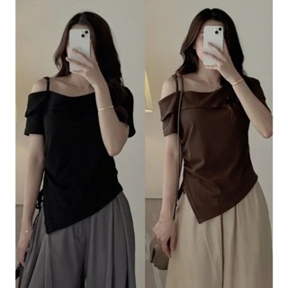 Áo Thun Nữ Bigsize 50-90kg Chất Thun Gân Tăm Trễ Vai Múp Xinh AT105