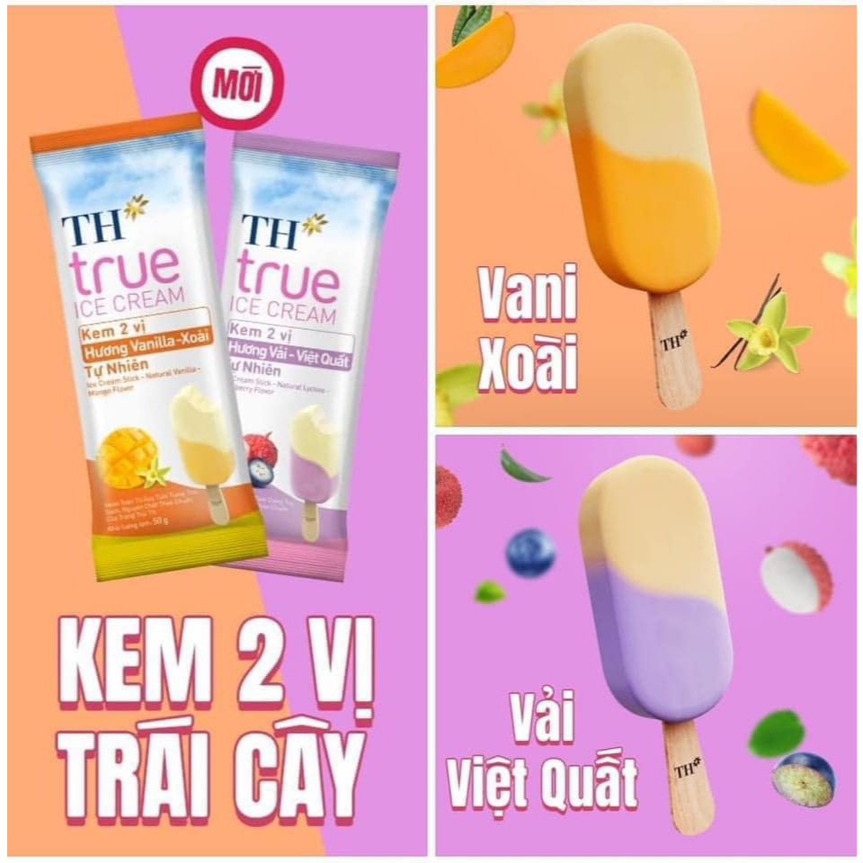 [SHIP HỎA TỐC] Kem que TH True Ice cream 52g