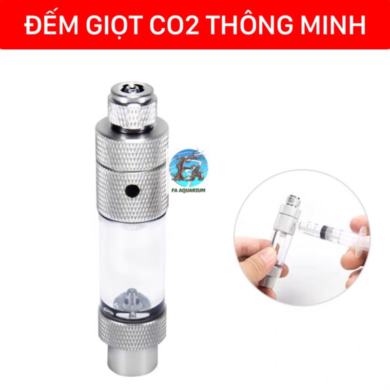 Đếm giọt Co2 thông minh inox