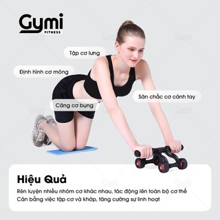 [Kèm Thảm Lót] Con Lăn Tập Bụng 4 Bánh Đa Năng - Dụng Cụ Tập Cơ Bụng Tại Nhà - ConLan4Banh