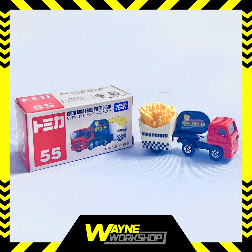 Xe mô hình Tomica No. 55 -  Isuzu Giga Fried Potato Car