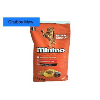[Bao xá 7.5kg] Thức ăn mèo MININO TUNA dành cho mèo con và mèo lớn - ChubbyMew