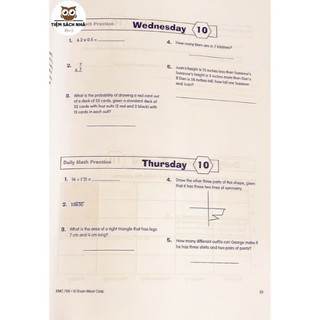 DAILY MATH PRACTICE của Evan Moor(6q)