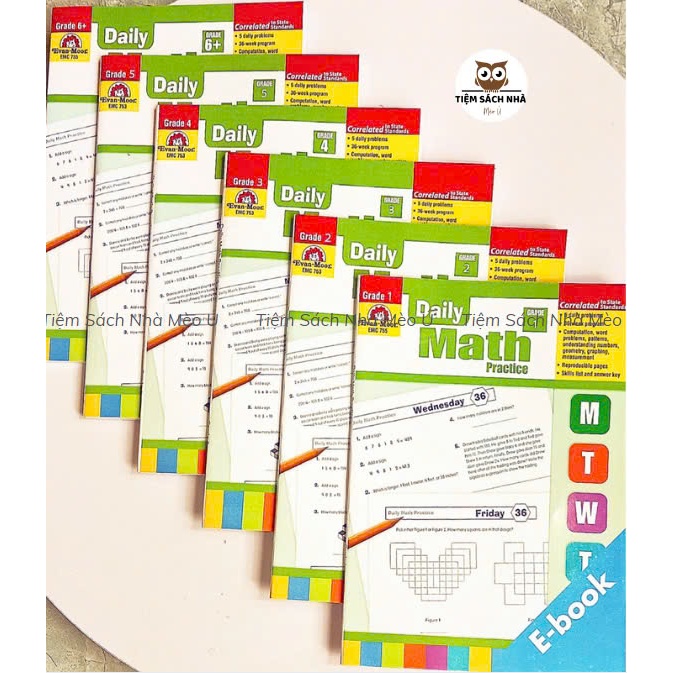 DAILY MATH PRACTICE của Evan Moor(6q)