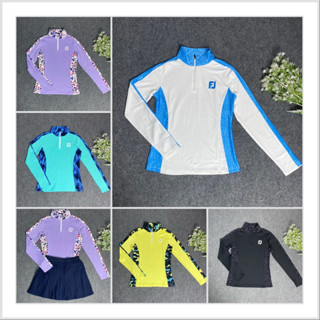 Áo dài tay thể thao nữ chơi golf tennis pickleball chất thun co giãn mịn dày dặn lên phom siêu xinh