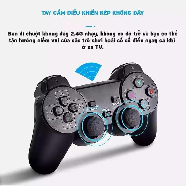 Máy Chơi Game 4 nút Không Dây 64G hơn 20.000+ Trò Chơi/ PS 10000 Game Ps1/ Ps2 /Nitendo/FC Compact/FC , kết nối HDMI. | BigBuy360 - bigbuy360.vn