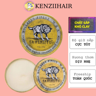 Sáp Vuốt Tóc Nam SAWENSITO Sói Vàng 100g Chất Sáp Clay Giữ Nếp Tốt Không Khô Tóc Hương Thơm Mạnh Mẽ