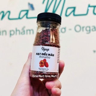 Hạt điều màu Vipep nguyên chất (Hũ 70g) - Hạt điều đỏ tạo màu tự nhiên cho bún bò, cà ri, bò kho