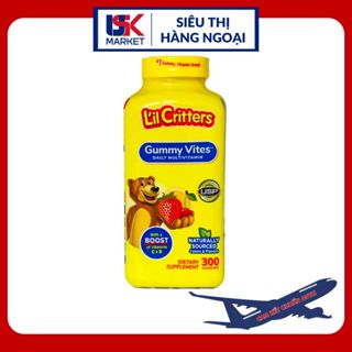 (date 4/2026) Kẹo Dẻo Gấu L'il Critters Gummy Vites Daily Multivitamin - Kẹo Vitamin Tổng Hợp 300v
