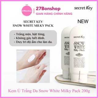 KEM Ủ TRẮNG DA BODY SNOW WHITE MILKY PACK SECRET KEY