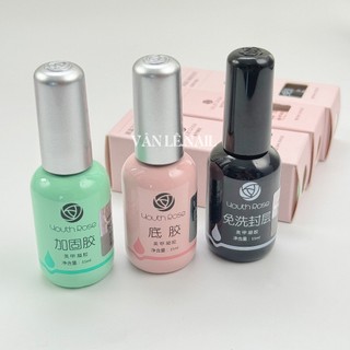 Sơn gel Top base cứng móng hoa hồng