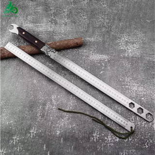  【Free ship Thước Kẻ Thép Deli Cao Cấp Kích Thước 53 cm Dầy 5 mm Nhỏ Gọn Tiện Lợi - Chất Liệu Chống Mòn Gỉ 