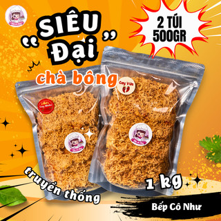  2 Túi Đại | Cơm cháy Siêu chà bông giòn rụm - 2 túi 500g | Đồ ăn vặt Bếp Cô Như Snack 
