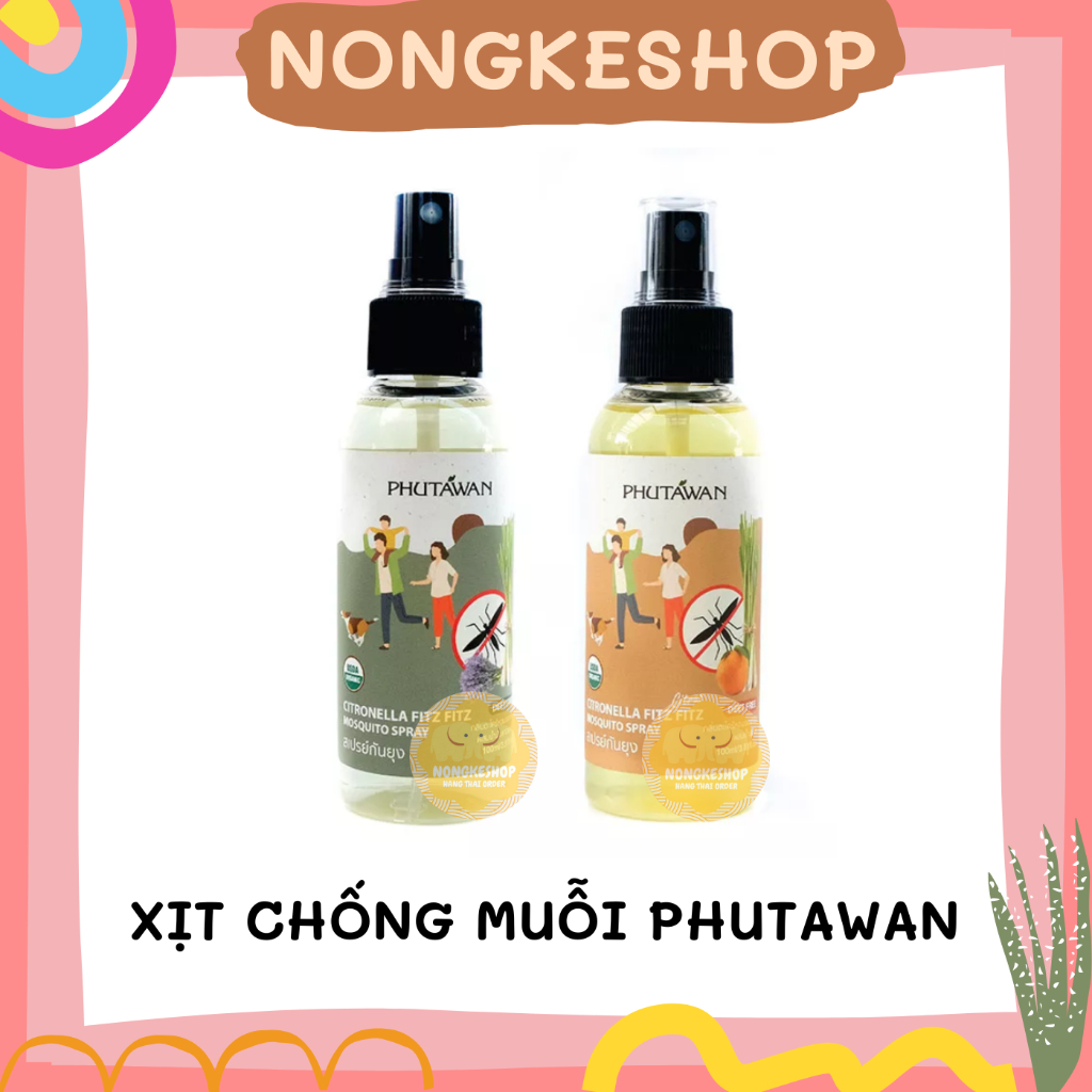 Chai xịt chống muỗi PHUTAWAN Thái Lan