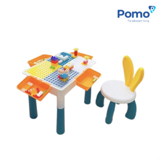 Bộ Bàn Lego Đa Năng Holla - HL10106 ( Kèm Ghế và Bộ Lego 70 Miếng) - Đồ Chơi Cho Bé