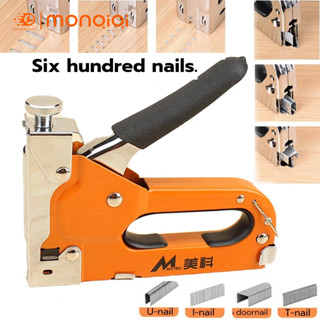 Súng bắn ghim gỗ cầm tay máy bấm ghim TOP đỏ tặng kèm 800 đinh,súng bắn đinh 4 trong 1