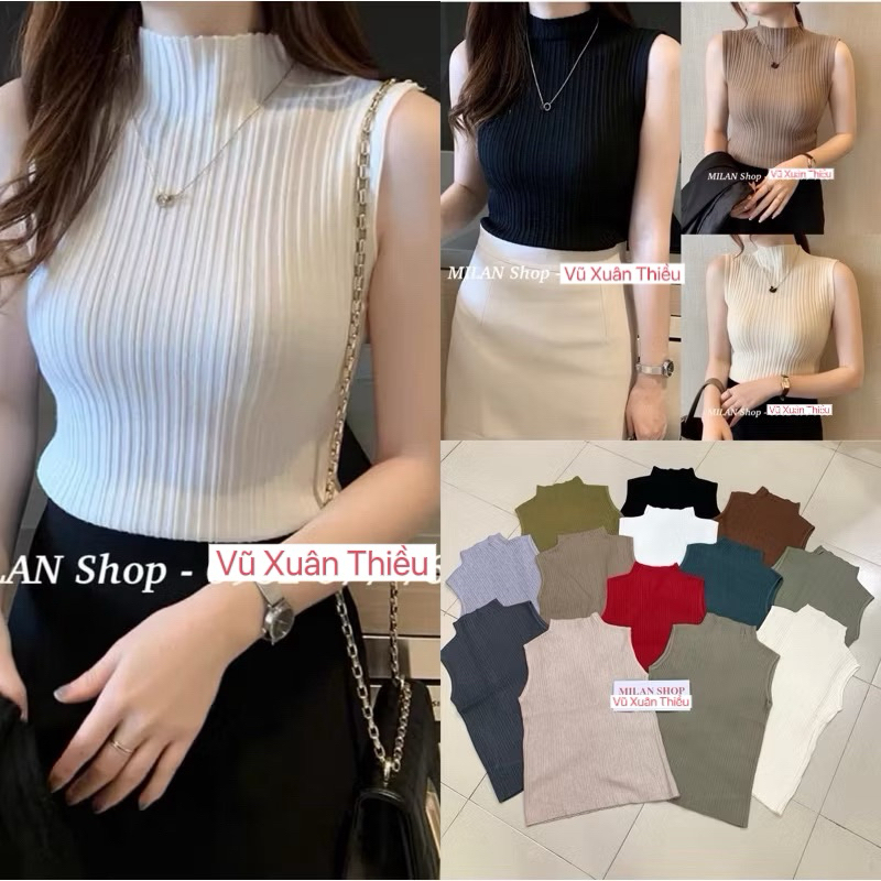 Áo len sát nách cổ 3p quốc dân