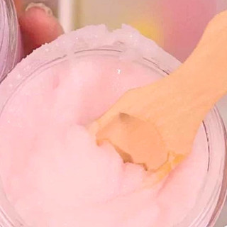 Scrub Muối Hồng Tẩy Tế Bào Chết Quả Đào Vibefusion Peach 300g - Giảm Thâm Body, Sáng Da, Mịn Màng