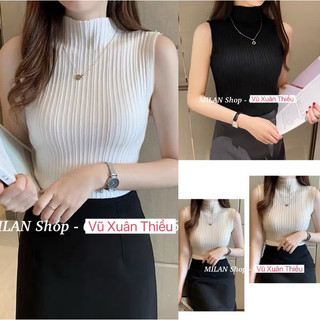 Áo len sát nách cổ 3p quốc dân