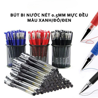  SET 100 BÚT BI NƯỚC  BÚT BI VĂN PHÒNG MỰC ĐỀU NÉT CHỮ ĐẸP 