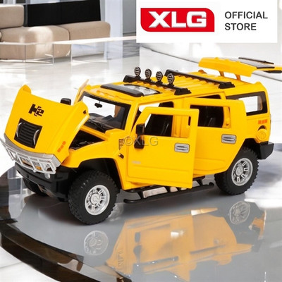 Mô hình xe Hummer H2 tỷ lệ 1:24 cao cấp bằng hợp kim có đèn âm thanh