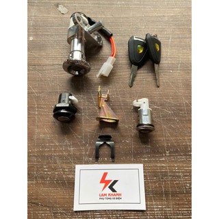 Bộ Khóa Xe Điện Vespa, Khóa Bộ Xe Điện Vespa ( Một Bộ Gồm Khóa Điện, Khóa Cốp, Khóa Hộp Dụng Cụ)- Lâm Khánh E-Bike Shop