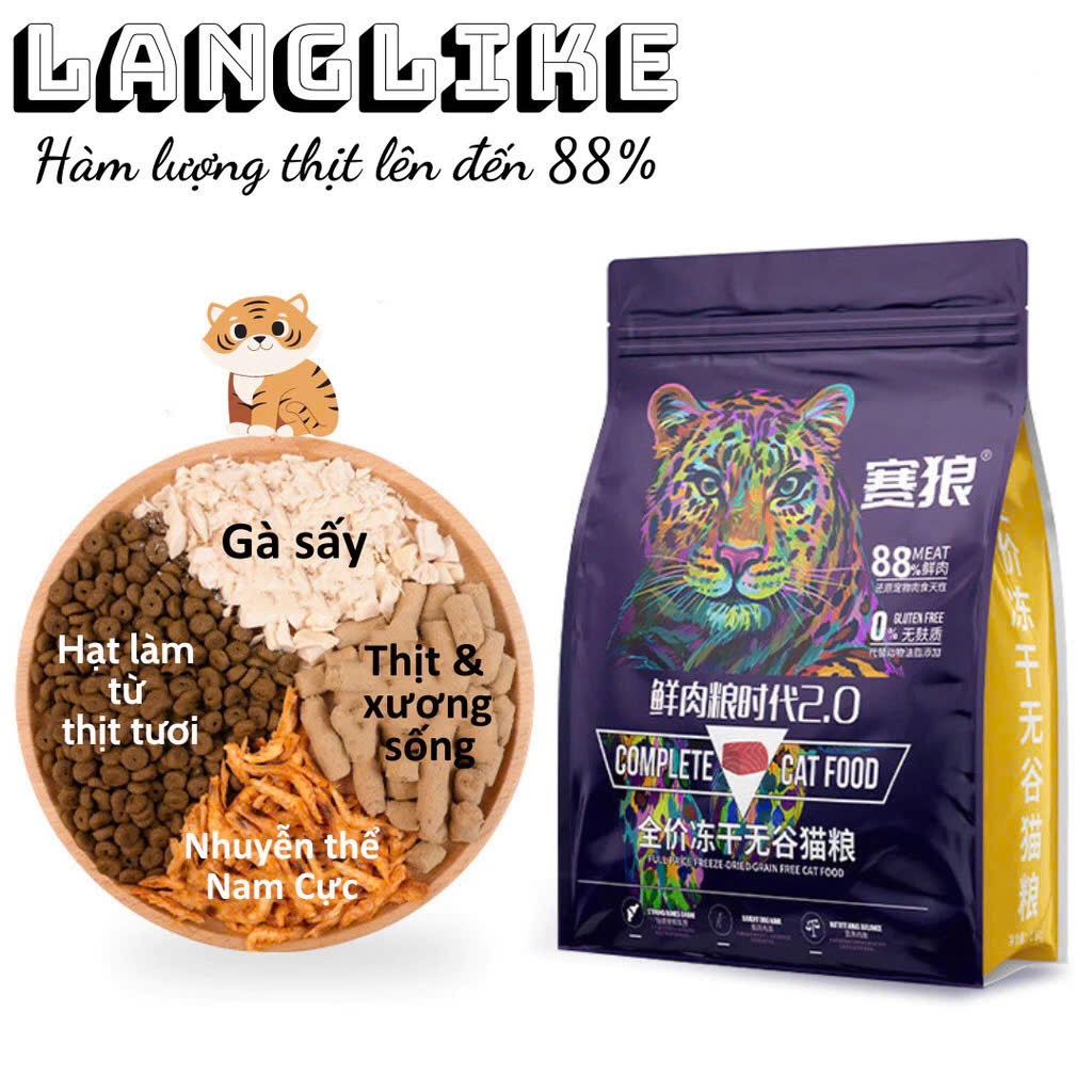 HẠT MÈO SIÊU TOPPING LANGLIKE TÚI 5KG