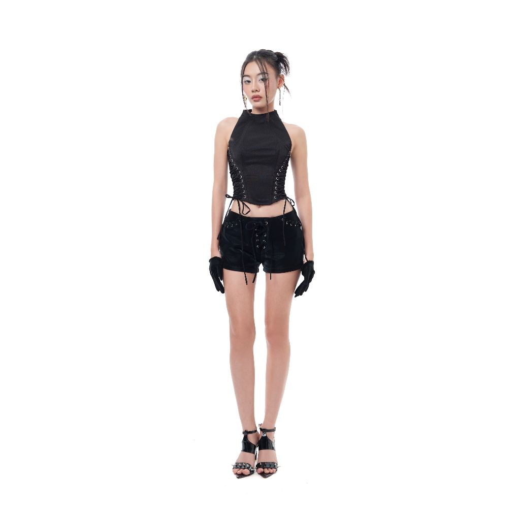 MISON Set Áo Yếm Dây Luồn + Quần Short Selina Set