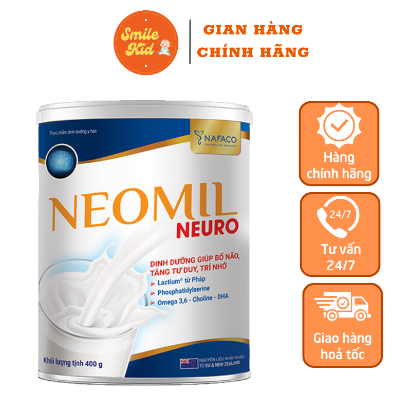 Sữa Neomil Neuro 400g - Sữa Dinh Dưỡng Bổ Não, Tăng Tư Duy Và Trí Nhớ