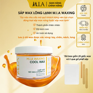 Sáp Wax Lạnh - Cool Wax M.I.A WAXING 350Gr Kèm Dụng Cụ Wax Lông, Tẩy Sạch Tận Gốc Chân Lông