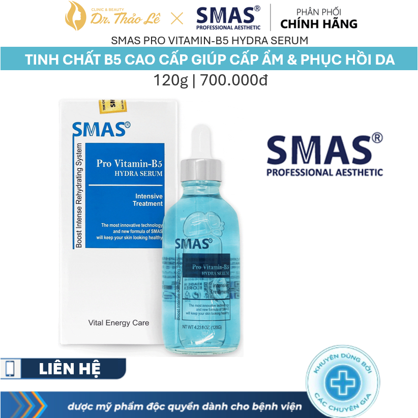 Serum Tinh Chất Phục Hồi B5 SMAS Pro Vitamin B5 Hydra Serum 120g