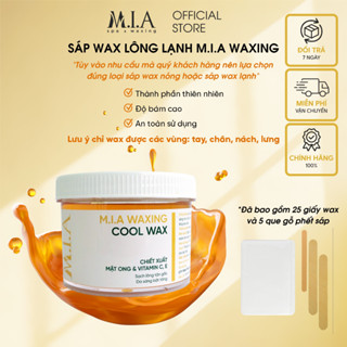 Sáp Wax Lạnh - Cool Wax M.I.A WAXING 350Gr Kèm Dụng Cụ Wax Lông, Tẩy Sạch Tận Gốc Chân Lông