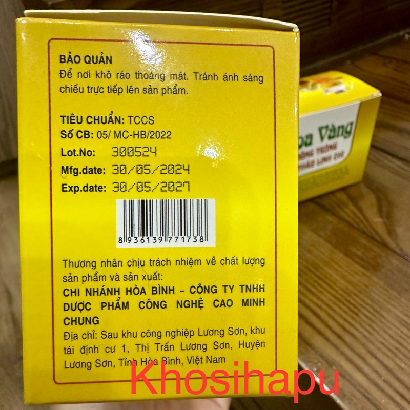 Trà thảo mộc Ðông trùng hạ thảo hồng sâm linh chi xạ đen hoa vàng cúc vàng thanh nhiệt mát gan thải độc detox giải khát