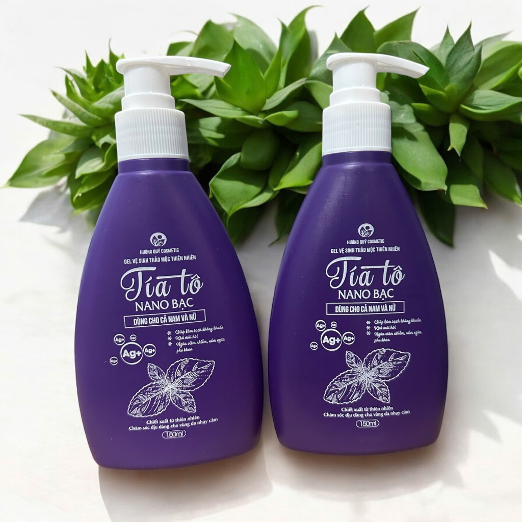 Dung dịch vệ sinh Tía tô nano bạc (DDVS) - khử khuẩn, ngăn ngừa nấm ngứa, viêm nhiễm, mùi hôi.