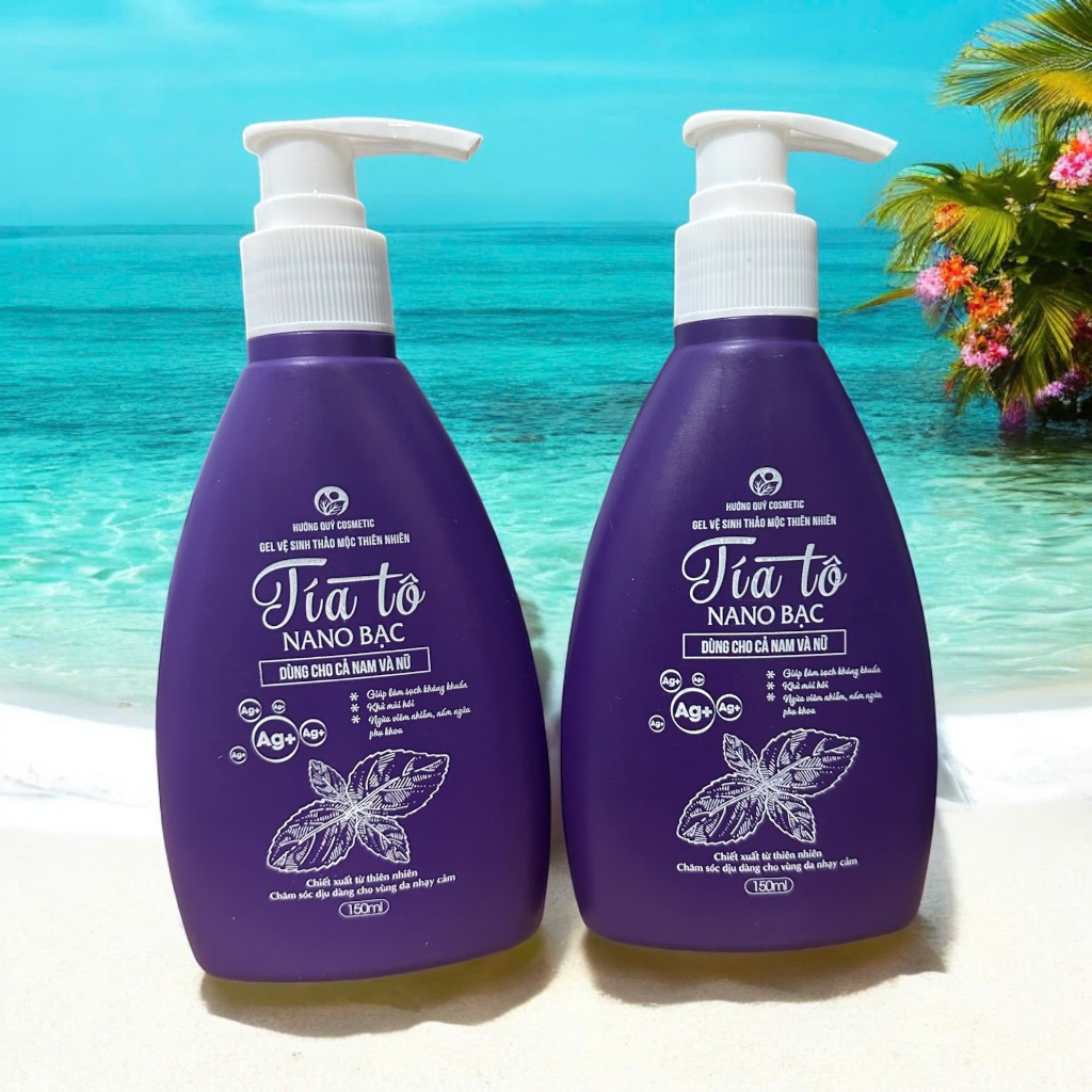Dung dịch vệ sinh Tía tô nano bạc (DDVS) - khử khuẩn, ngăn ngừa nấm ngứa, viêm nhiễm, mùi hôi.