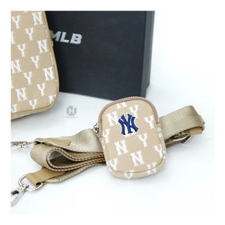 [ CHÍNH HÃNG ] TÚI MLB MONOGRAM CROCSS MÀU ĐEN / NÂU | SIZE 23CM